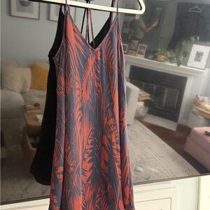 Lush Navy and Red Patterned Garment